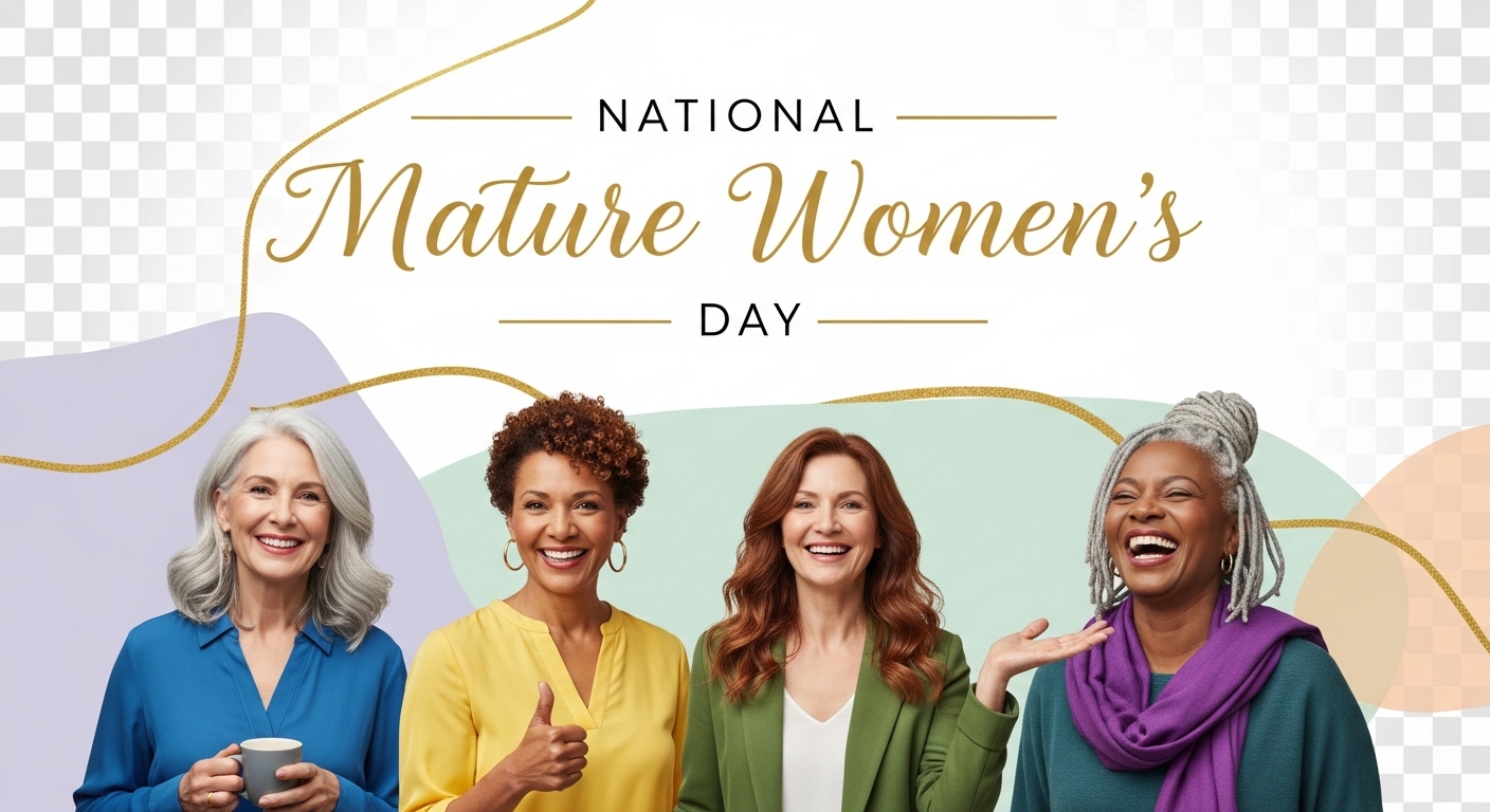 National Mature Women's Day Celebration with Diverse Senior Ladies - Feature Image Apr 237