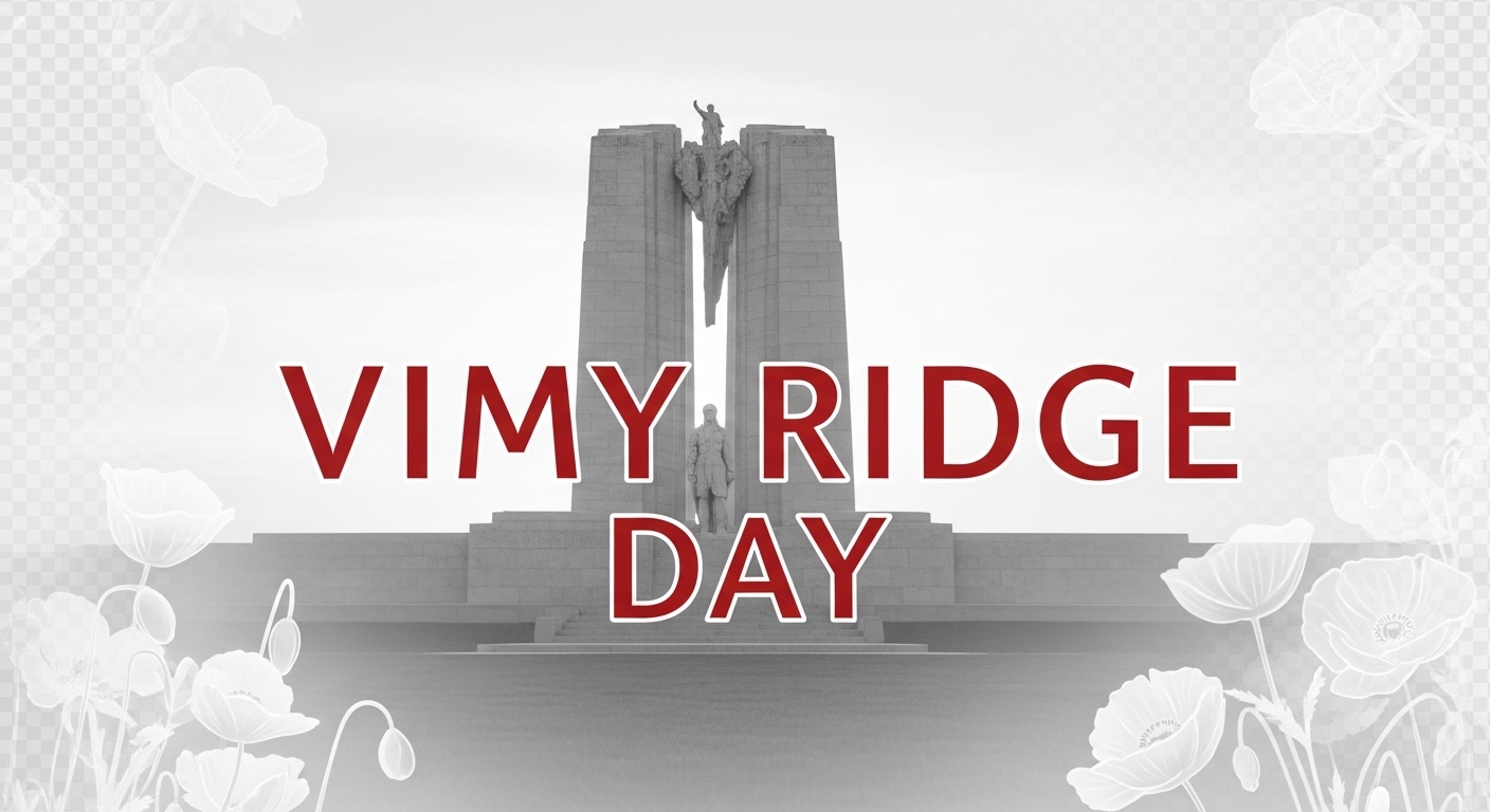 Vimy Ridge Day: Canadian Memorial & Poppies Background - Feature Image Apr 240