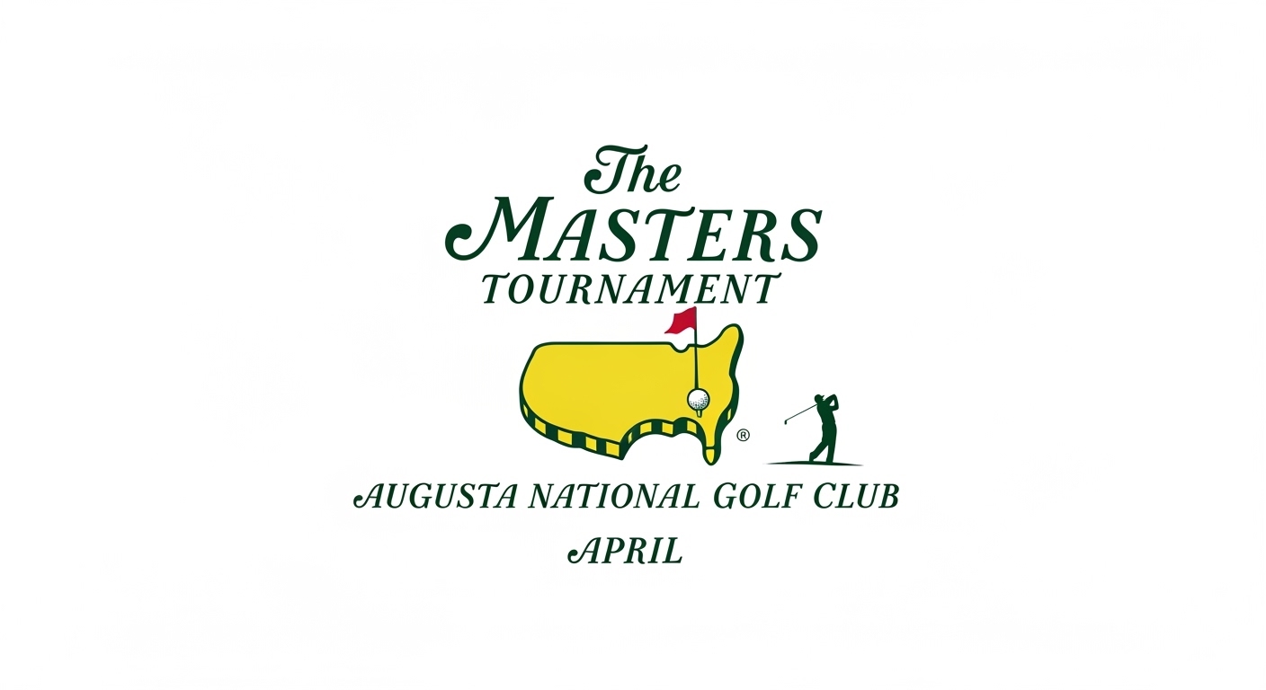 The Masters Tournament Logo - Augusta National Golf Club Championship Emblem, April Event - Feature Image Apr 242