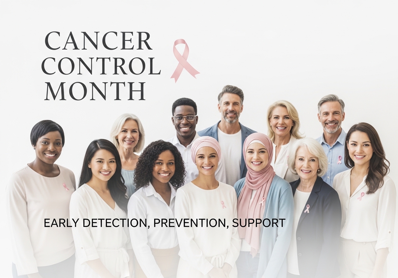 Diverse Community for Cancer Control & Awareness. Pink Ribbons for Early Detection, Prevention, Support. - Feature Image Apr 29