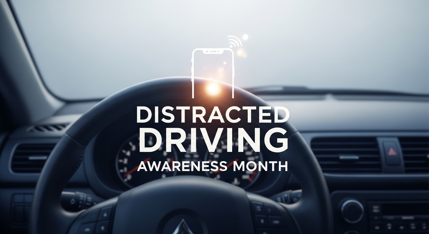 Distracted Driving Awareness Month: Road Safety, Avoid Mobile Phone Use in Cars - Feature Image Apr 37