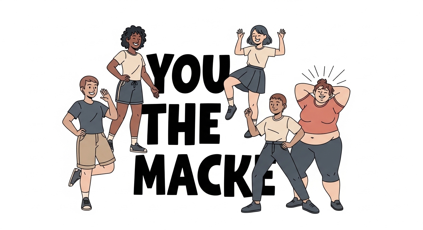 Vibrant Illustration of Diverse Young People Cheering with 'YOU THE MACKIE' Text - Feature Image Apr 442