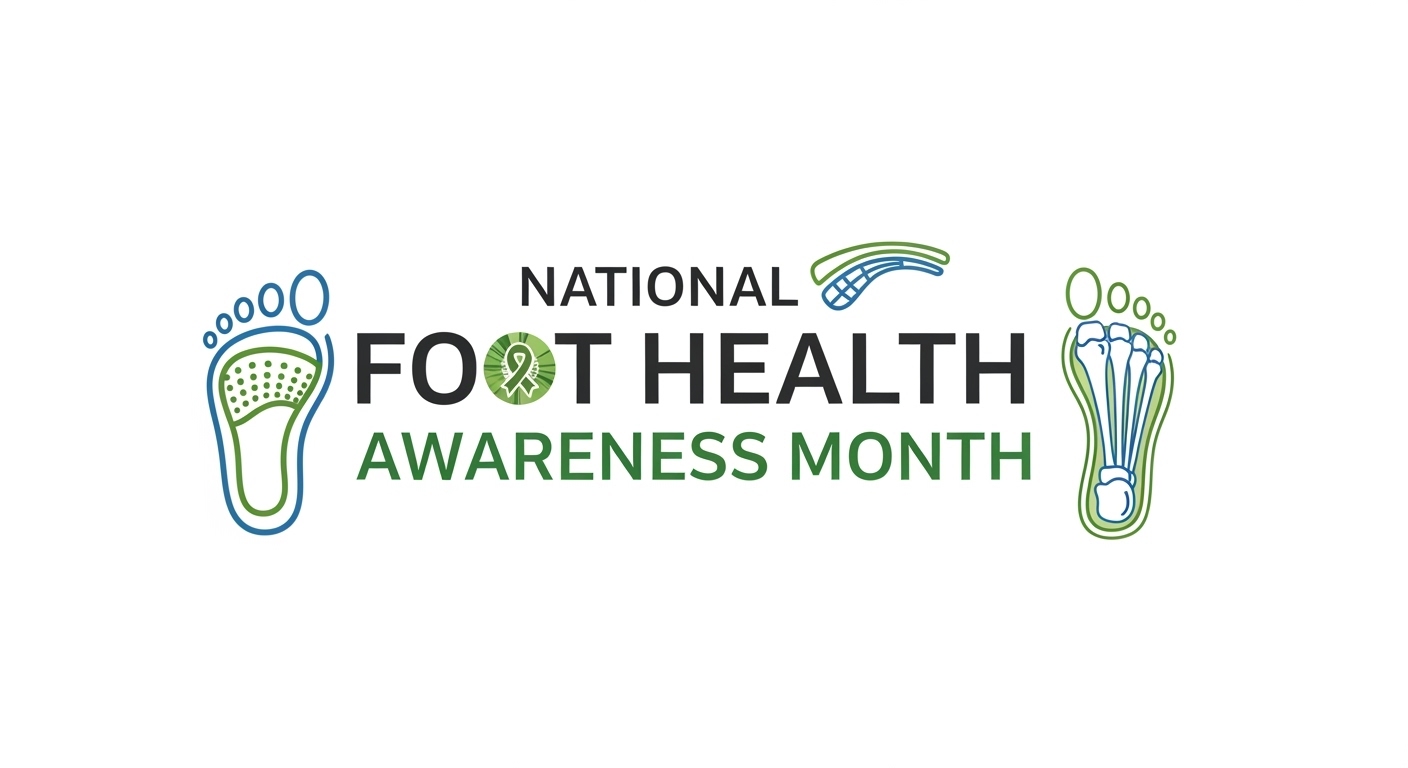 National Foot Health Awareness Month with Foot Anatomy and Support Illustration - Feature Image Apr 65