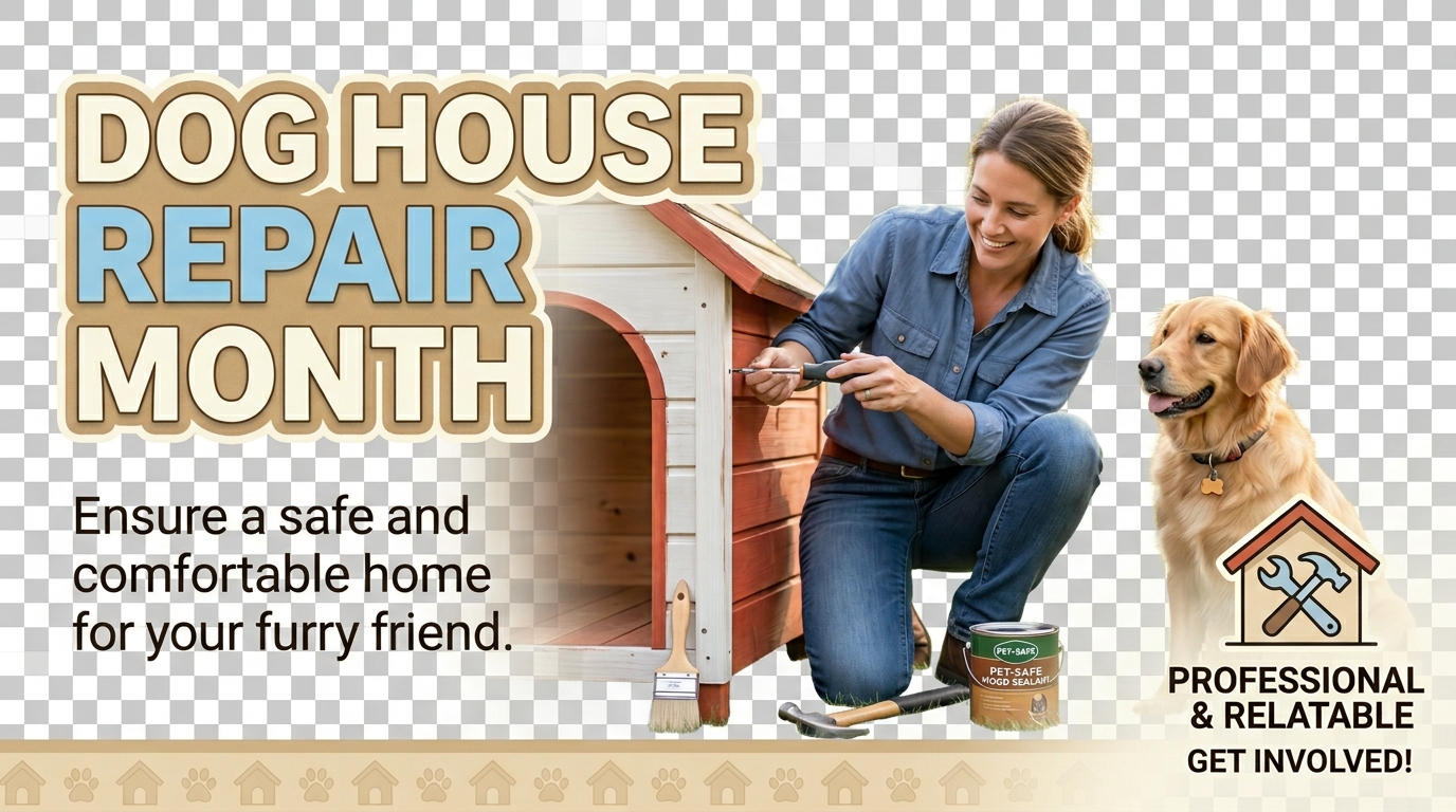 Pet owner improving dog's dwelling, golden retriever companion - Feature Image Jul 8