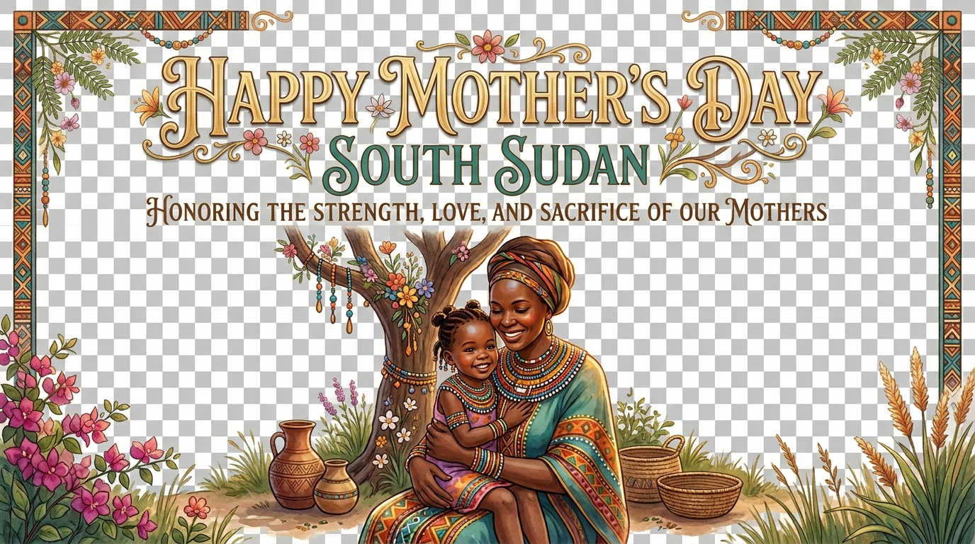 Happy Mother's Day South Sudan Celebration with African Mother and Child - Feature Image July 150