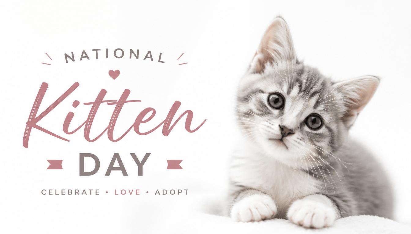 National Kitten Day: Celebrate, Love, Adopt - Featuring a Gray Tabby Cat - Feature Image July 206