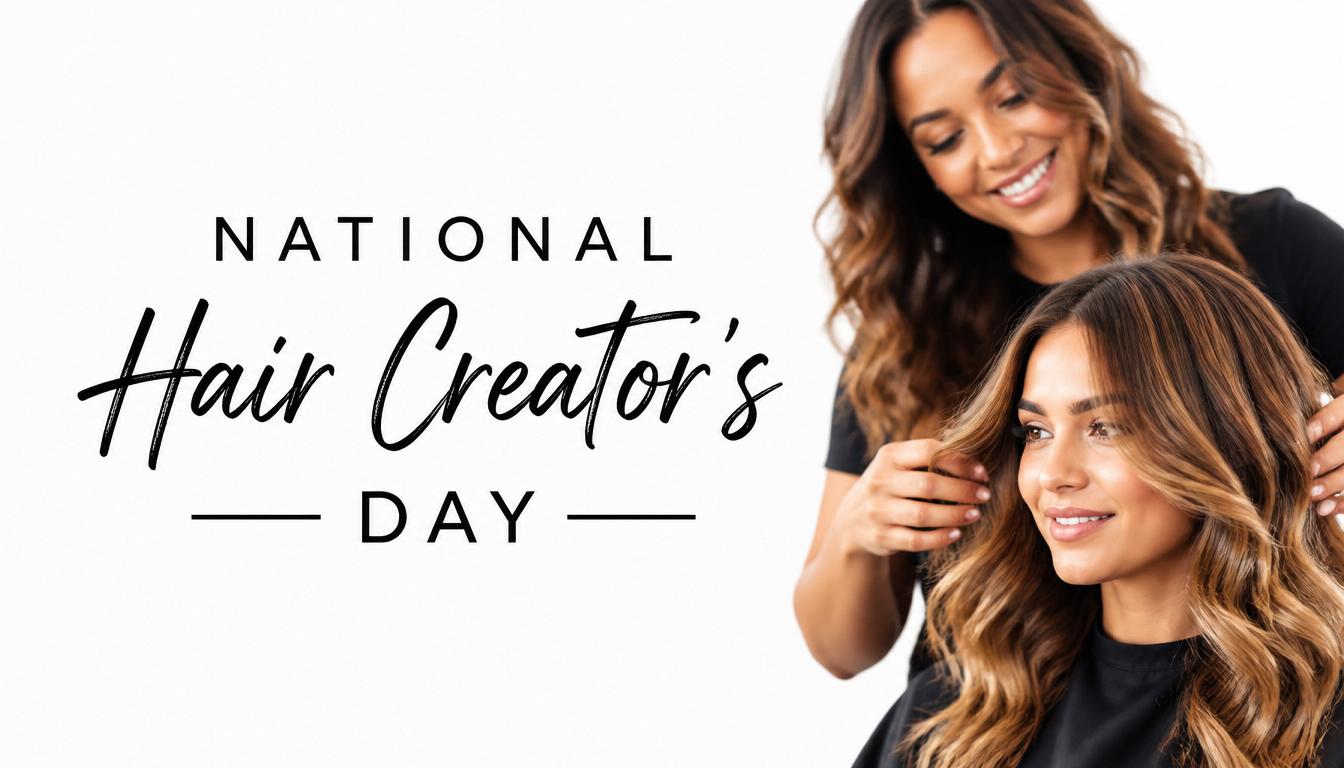 National Hair Creator's Day: Professional Stylist Working on Client's Beautiful Wavy Hair - Feature Image July 239