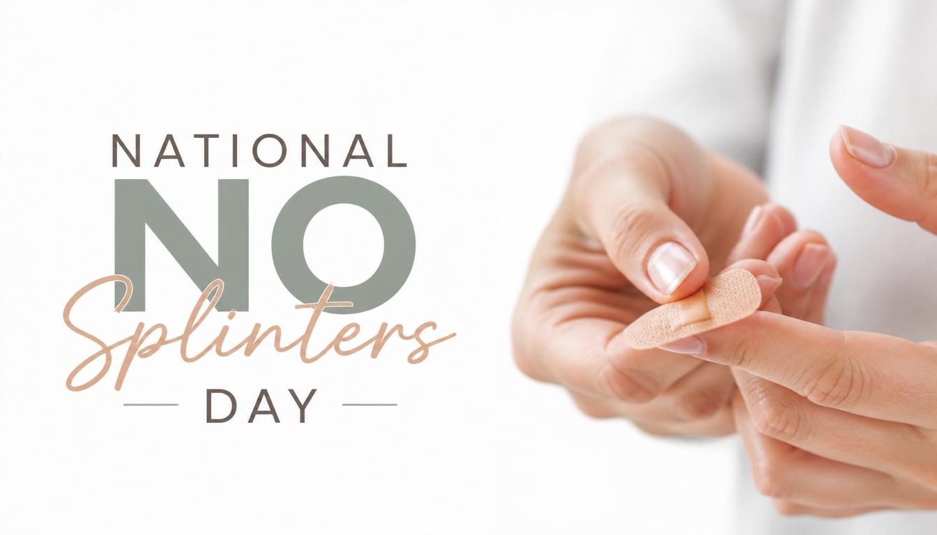 National No Splinters Day: Hands Applying Bandage for Injury Prevention and Care - Feature Image July 252