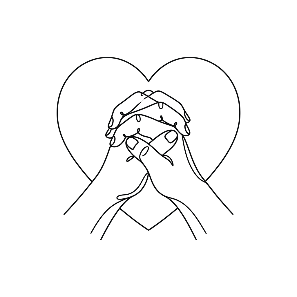 A dark background with a subtle glowing white light shape resembling an abstract form