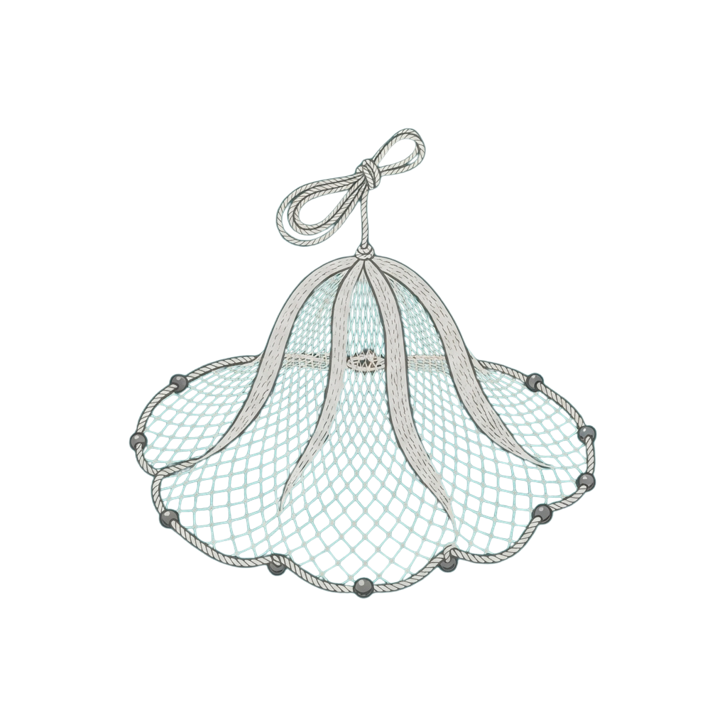 A stylish macrame hanging lamp with intricate rope patterns and a looped hanger against a dark background