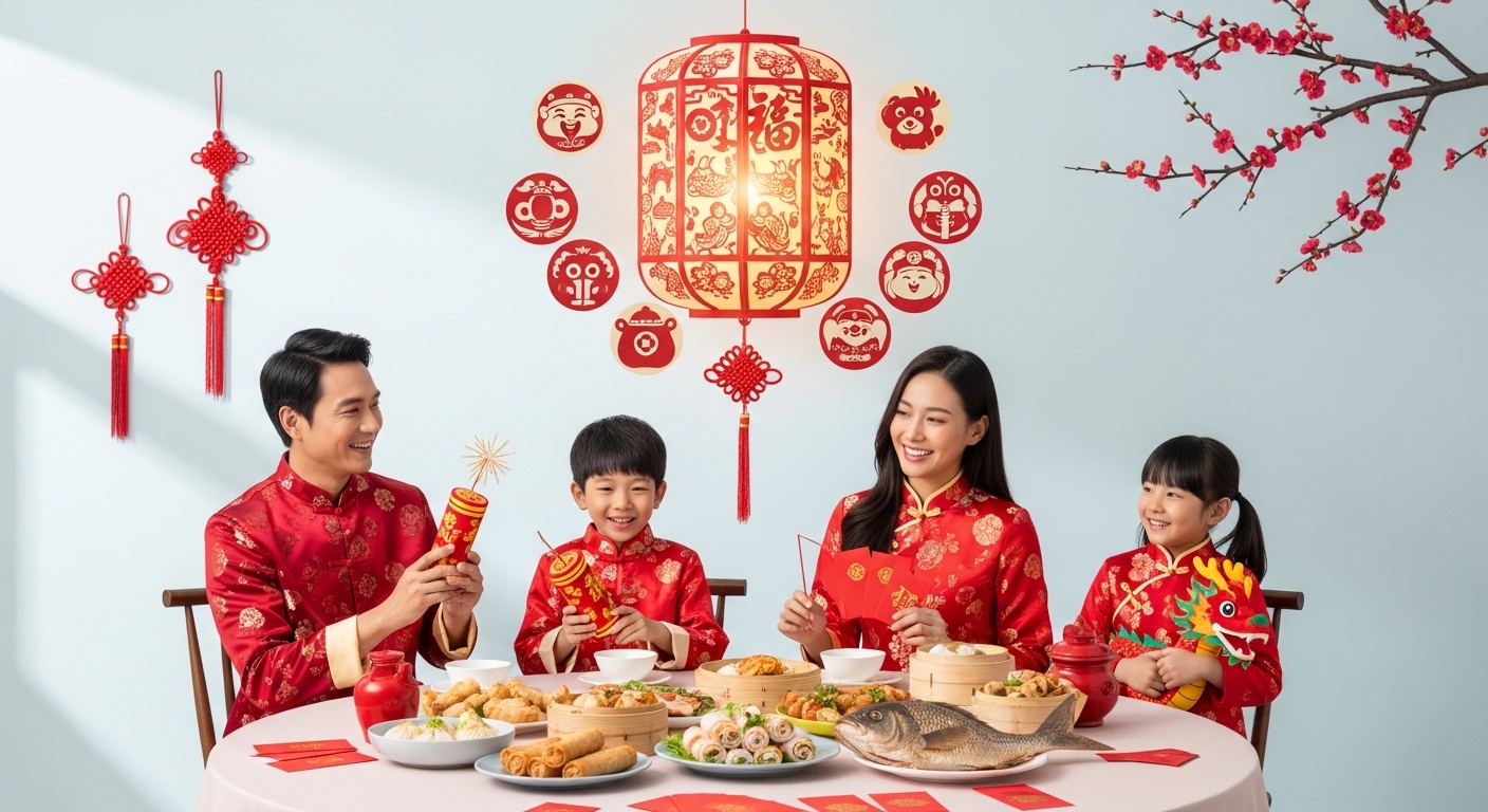 Happy Asian Family Lunar New Year Celebration Dinner - Feature Imagefeb 17 1