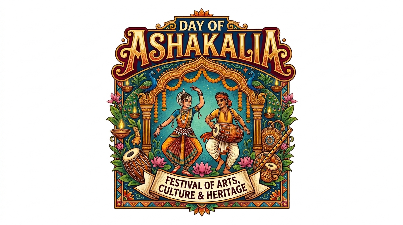 Vibrant Ashakalia Festival Design: Indian Dance, Music & Heritage Art - Feature Imagefeb15