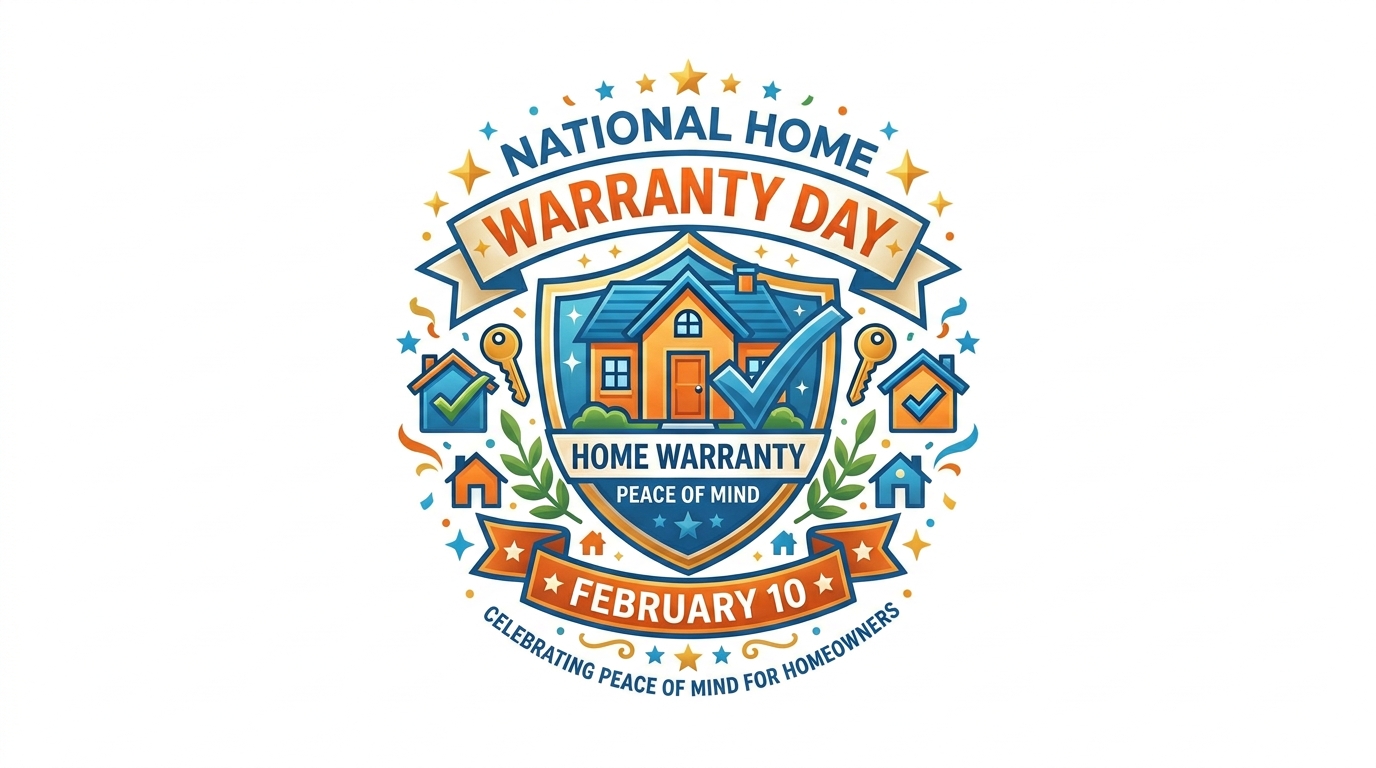 National Home Warranty Day Emblem: Property Protection & Peace of Mind for Homeowners - Feature Imagefeb 10