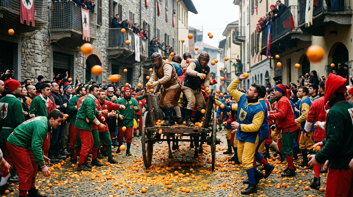 Battle of the Oranges Ivrea
