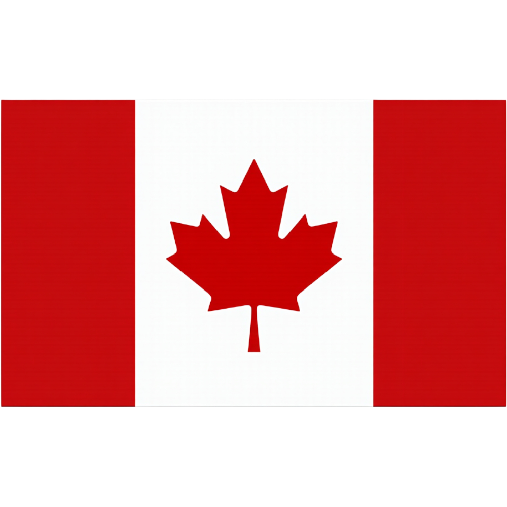 Canadian National Flag with Red Maple Leaf Symbol - Anniversary Of The Statute Of Westminster 25