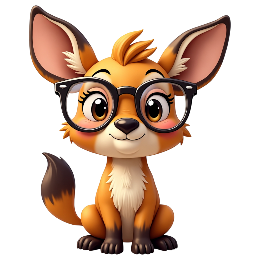 Friendly Animated Fox in Eyeglasses - Bifocals At The Monitor Liberation Day 32