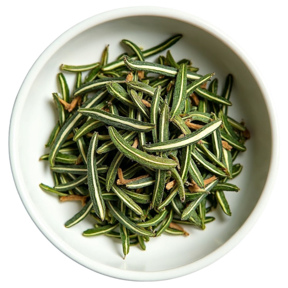 Dried Rosemary Needles in White Bowl - Aromatic Culinary Herb for Seasoning - Falling Needles Family Fest Day 25