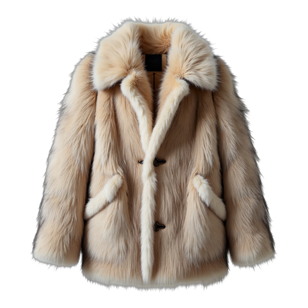 Luxury Faux Fur Coat Fashionable Outerwear Garment - Faux Fur Friday 12