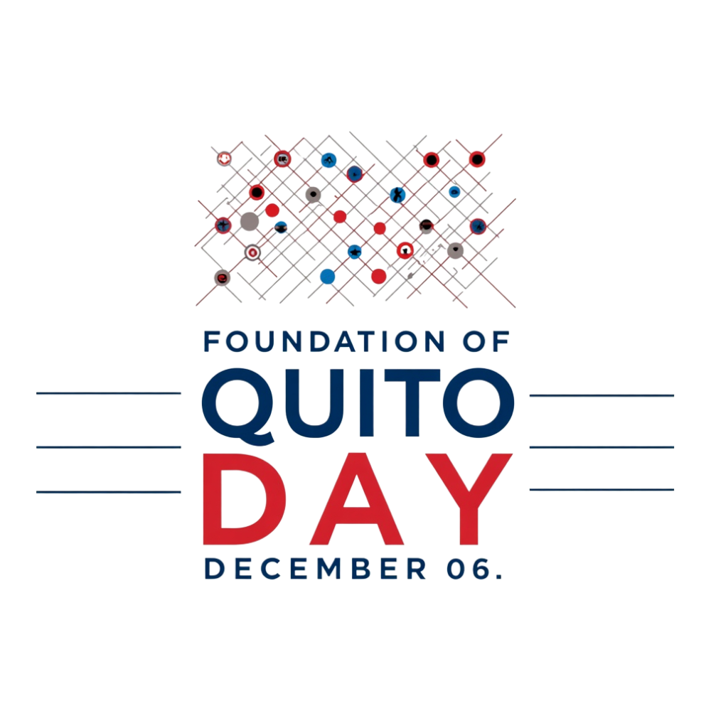 Quito Foundation Day: December 06 Celebration Graphic. Ecuador City Anniversary Vector - Foundation Of Quito Day 16