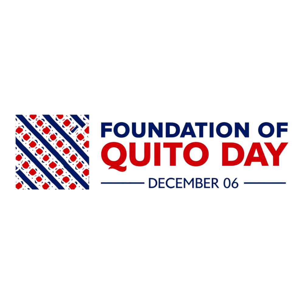 Foundation of Quito Day December 06 Graphic with Decorative Pattern - Foundation Of Quito Day 2