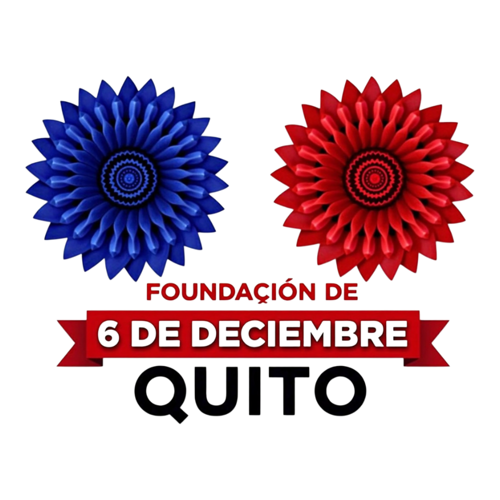 Quito December 6th Foundation Day Emblem. Ecuadorian Capital City Celebration Design. - Foundation Of Quito Day 7