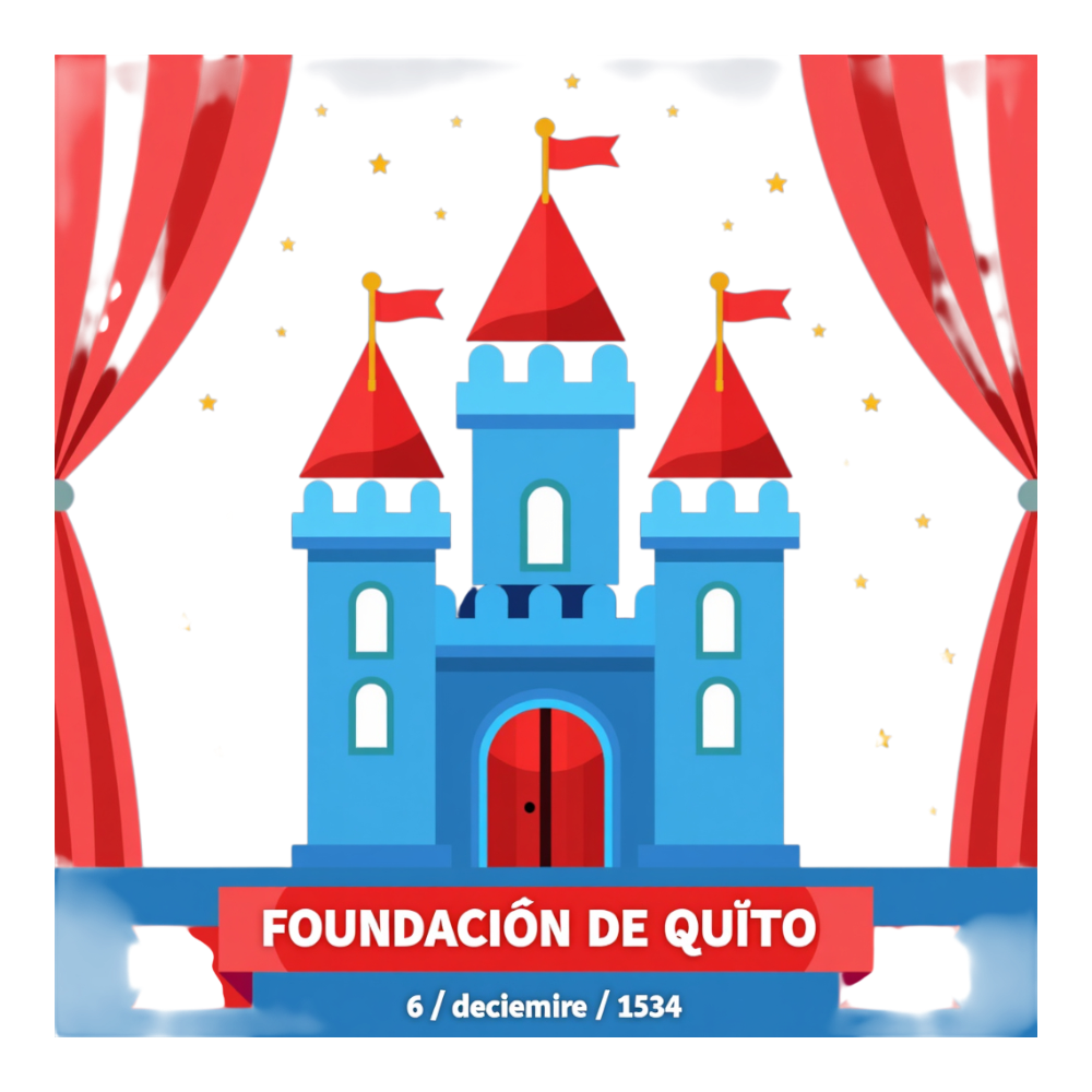 Foundation of Quito Castle Scene - Historical Commemoration, December 6, 1534 - Foundation Of Quito Day 8