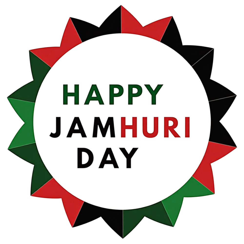 Happy Jamhuri Day Festive Greeting with Kenyan Flag Colors - Jamhuri Day 19