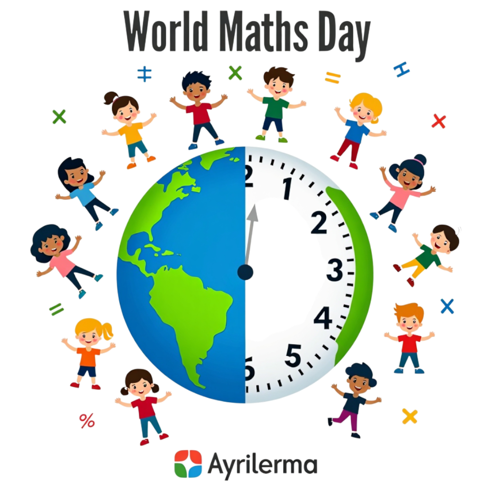 World Mathematics Day: Diverse Students Engaging with Global Numeracy and Time Concepts - Mathematics Day 20