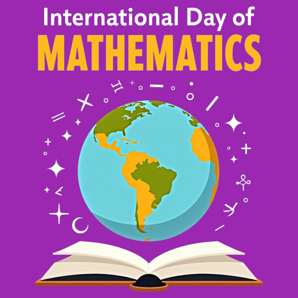 International Day of Mathematics Concept with Globe and Book - Mathematics Day 5