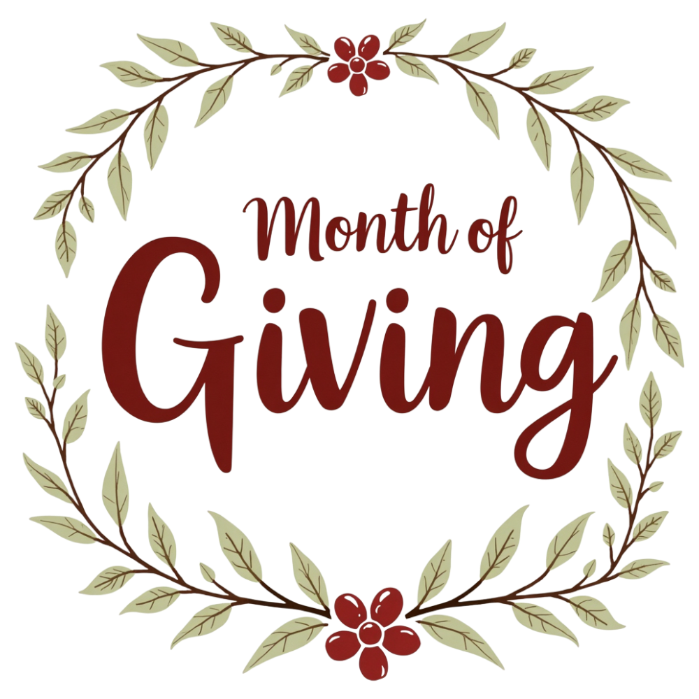 Month of Giving Wreath Illustration. Generosity, Charity, Festive Season Concept. - Month Of Giving 10