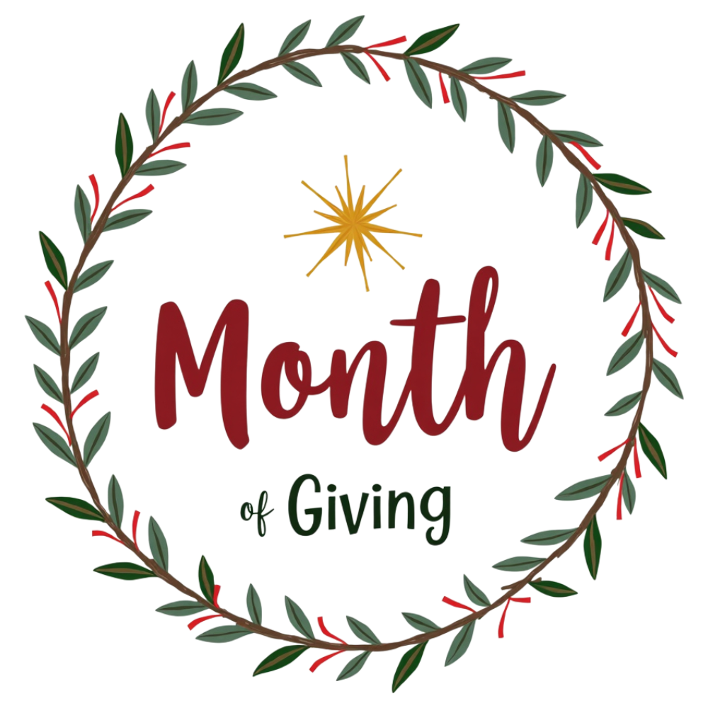 Month of Giving Wreath with Festive Starburst Design - Month Of Giving 22