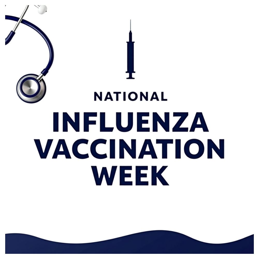 National Influenza Vaccination Week. Flu Shot, Prevention, Healthcare & Public Health Awareness Campaign. - National Influenza Vaccination Week 22