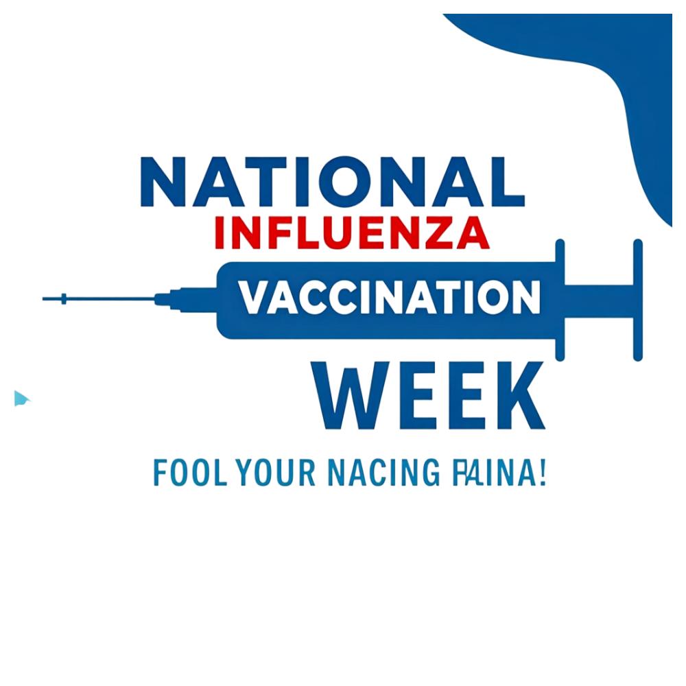National Influenza Vaccination Week Syringe Graphic - National Influenza Vaccination Week 3