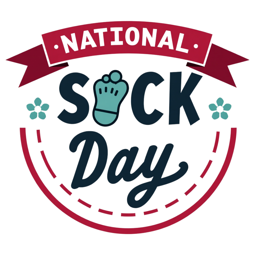 National Sock Day Festive Typography and Illustration - National Sock Day 20