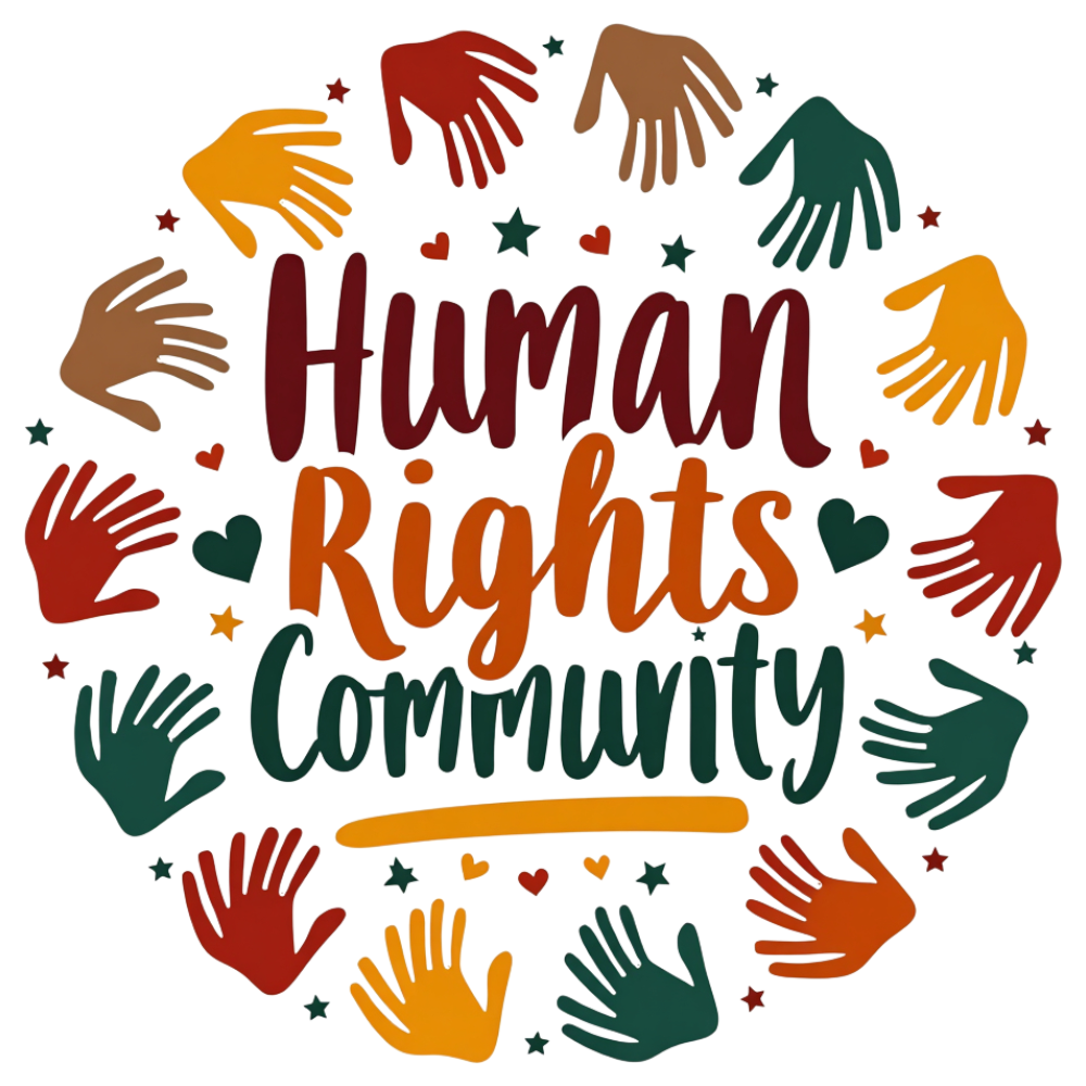 Human Rights Community Artwork with Diverse Hands and Unity Symbolism - Universal Human Rights Month 14