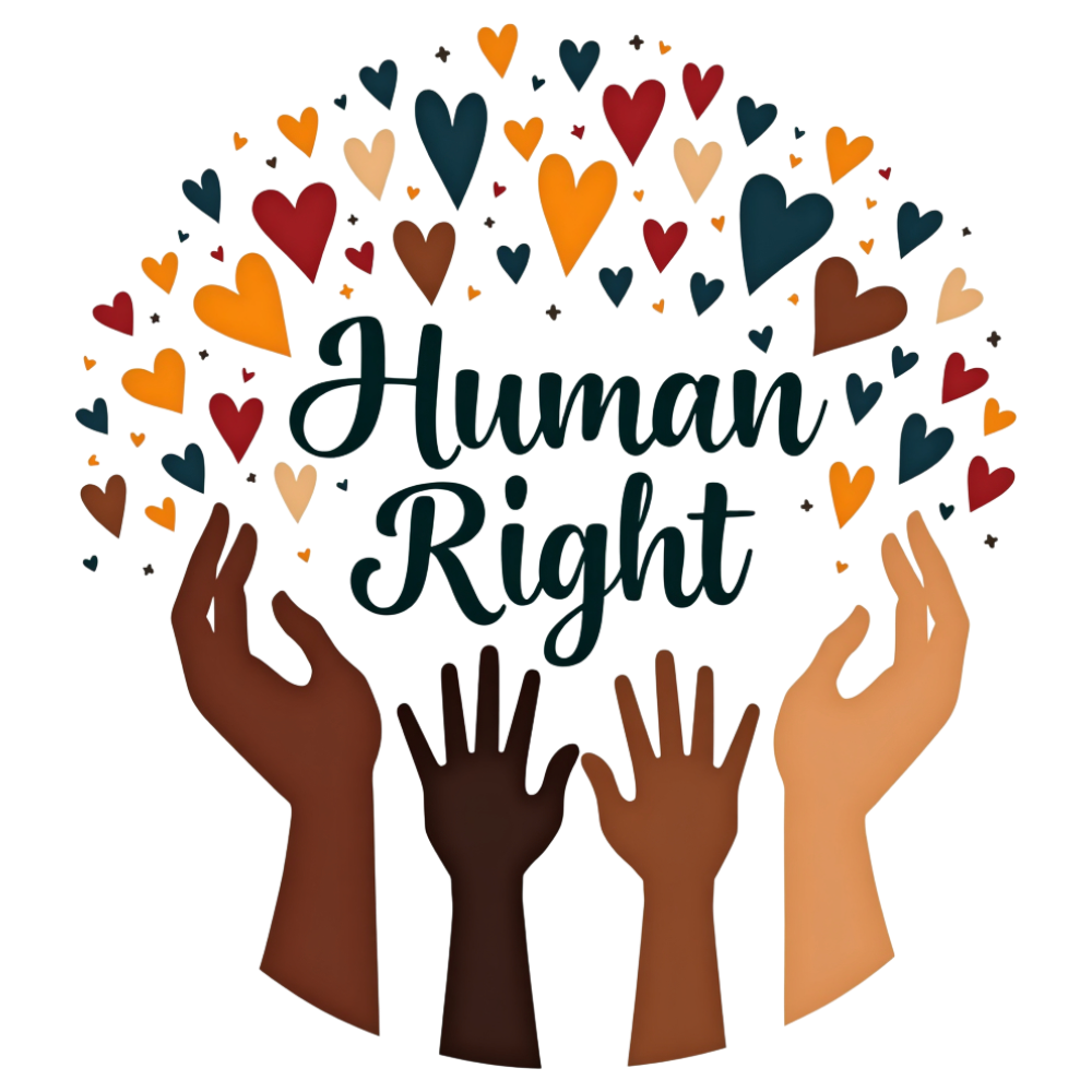 Human Rights Concept: Diverse Hands, Hearts, and Unity for Equality - Universal Human Rights Month 4
