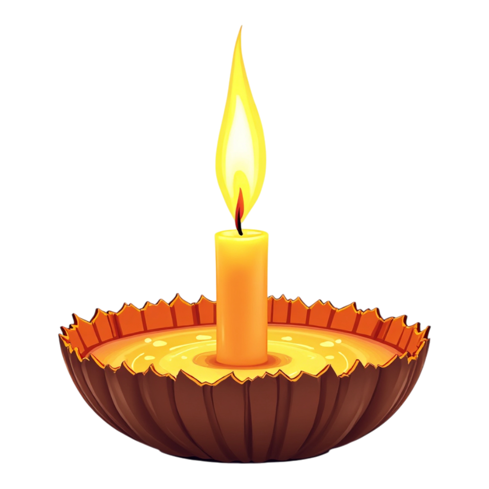 Warm Candlelight Glow in Decorative Holder on Dark Background - Worldwide Candle Lighting Day 13