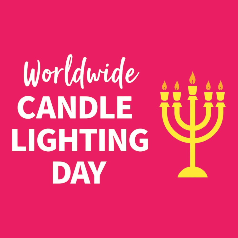 Worldwide Candle Lighting Day Concept with Luminous Menorah Icon - Worldwide Candle Lighting Day 17