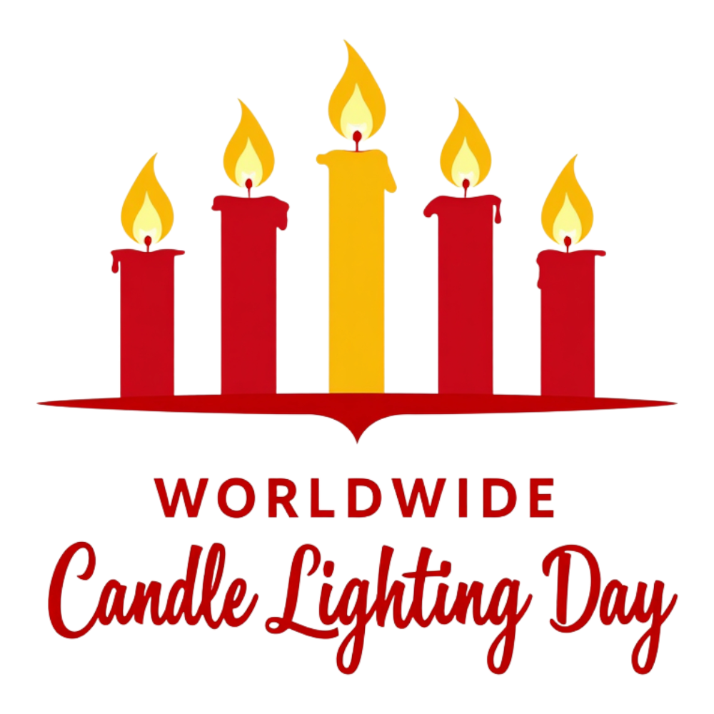 Worldwide Candle Lighting Day with Five Glowing Candles - Worldwide Candle Lighting Day 19