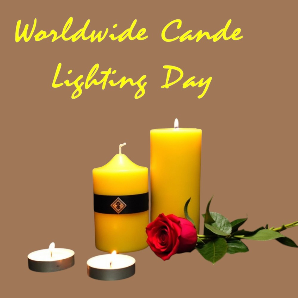 Worldwide Candle Lighting Day with Yellow Candles and Red Rose - Worldwide Candle Lighting Day 5