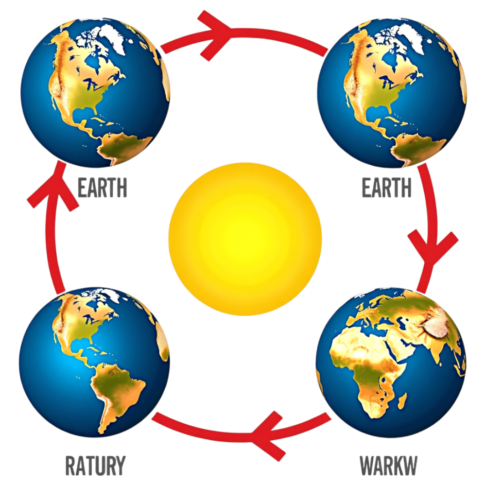 Earth's Orbital Path: Planet Revolution Around the Sun Diagram - Winter Solstice 35