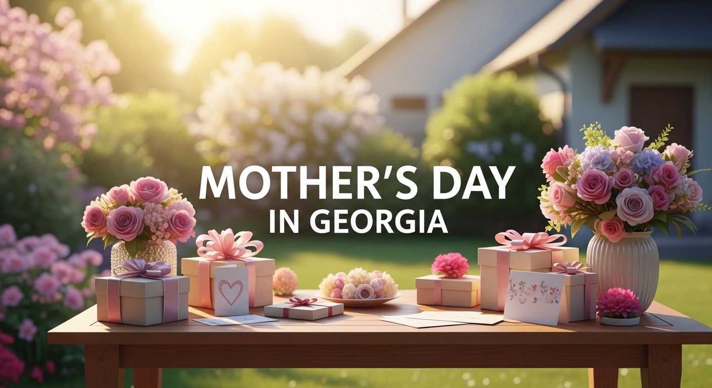 Mother's Day in Georgia: Festive Gifts and Floral Arrangements in a Sunny Garden - Featured Image 131
