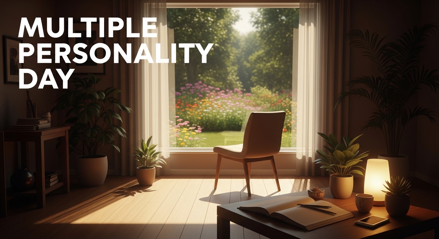 Multiple Personality Day Concept: Solitary Reflection, Mental Wellness & Inner Peace Setting - Featured Image 163