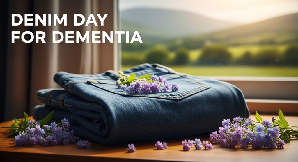 Denim Day for Dementia. Blue Jeans & Purple Flowers for Memory Awareness & Fundraising Campaign - Featured Image 169