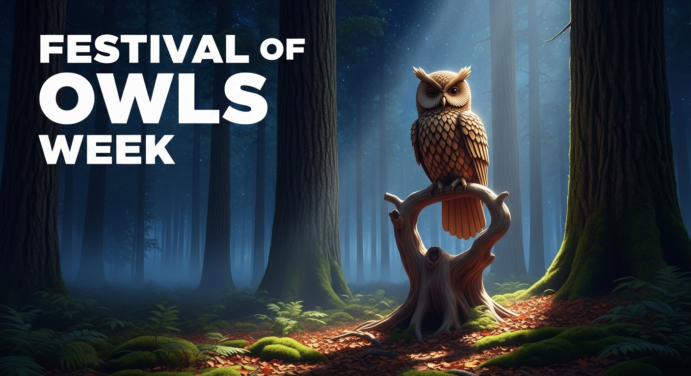 Owl Festival Week in Enchanted Forest: Mystical Wildlife Event Promotion Graphic - Featured Image 181