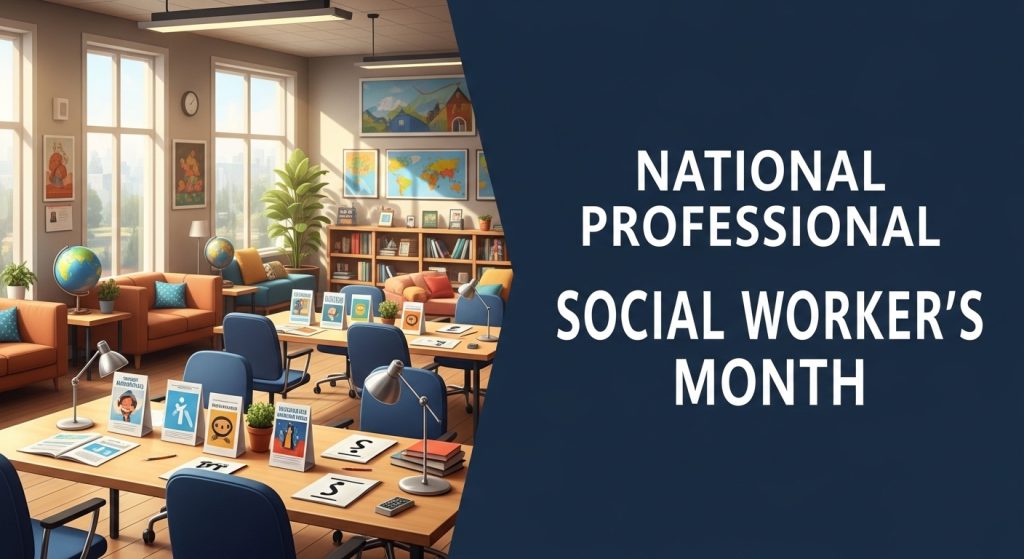 Social Worker's Month Awareness Display in Bright Professional Learning Room - Featured Image 80