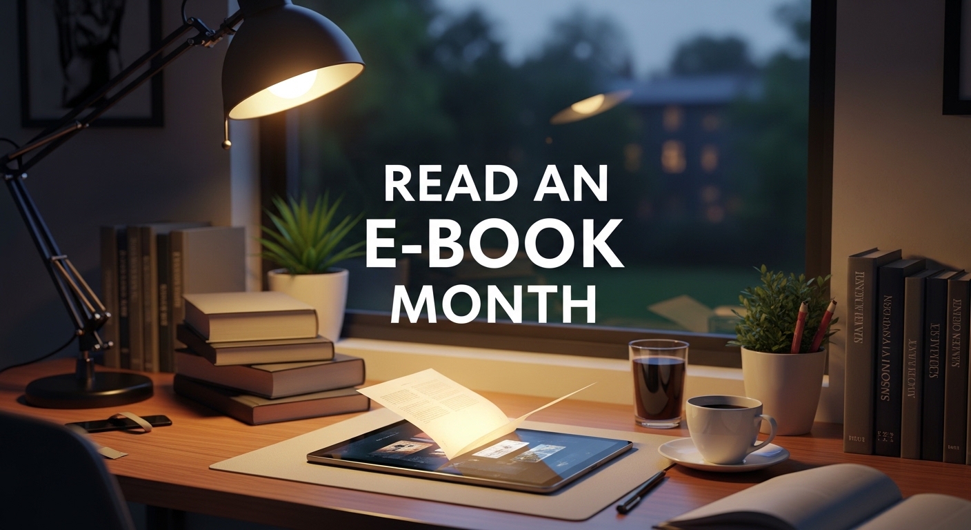 E-Book Reading & Study Desk Setup: Cozy Night Scene with Tablet, Books, & Warm Ambiance for Learning - Featured Image 87