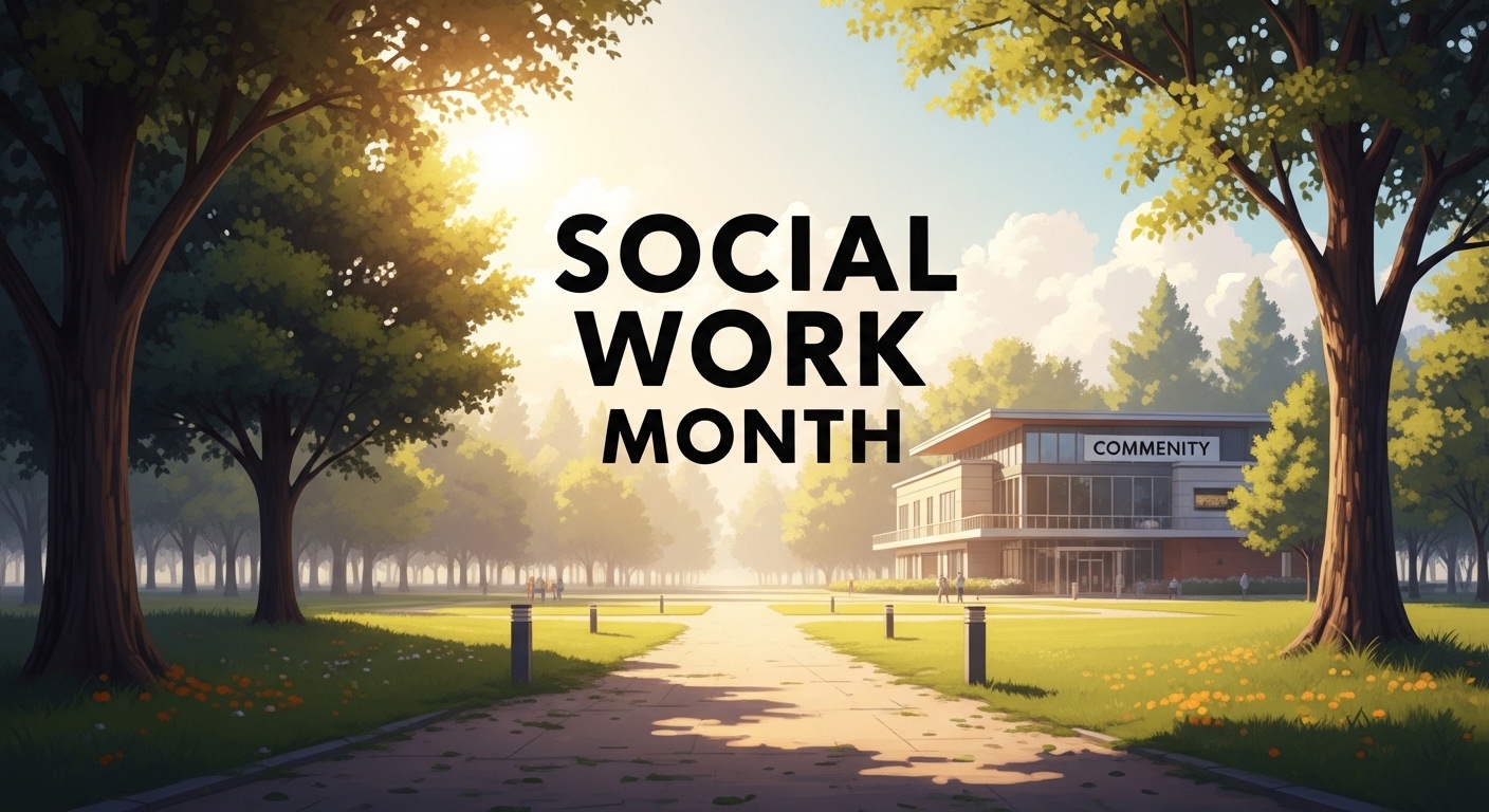 Social Work Month Awareness in a Green Park with a Modern Community Center - Featured Image 92