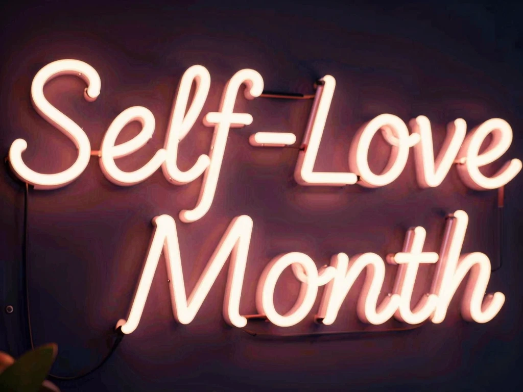Self-Love Month Neon Sign Glowing on Dark Background - Feature Image 78