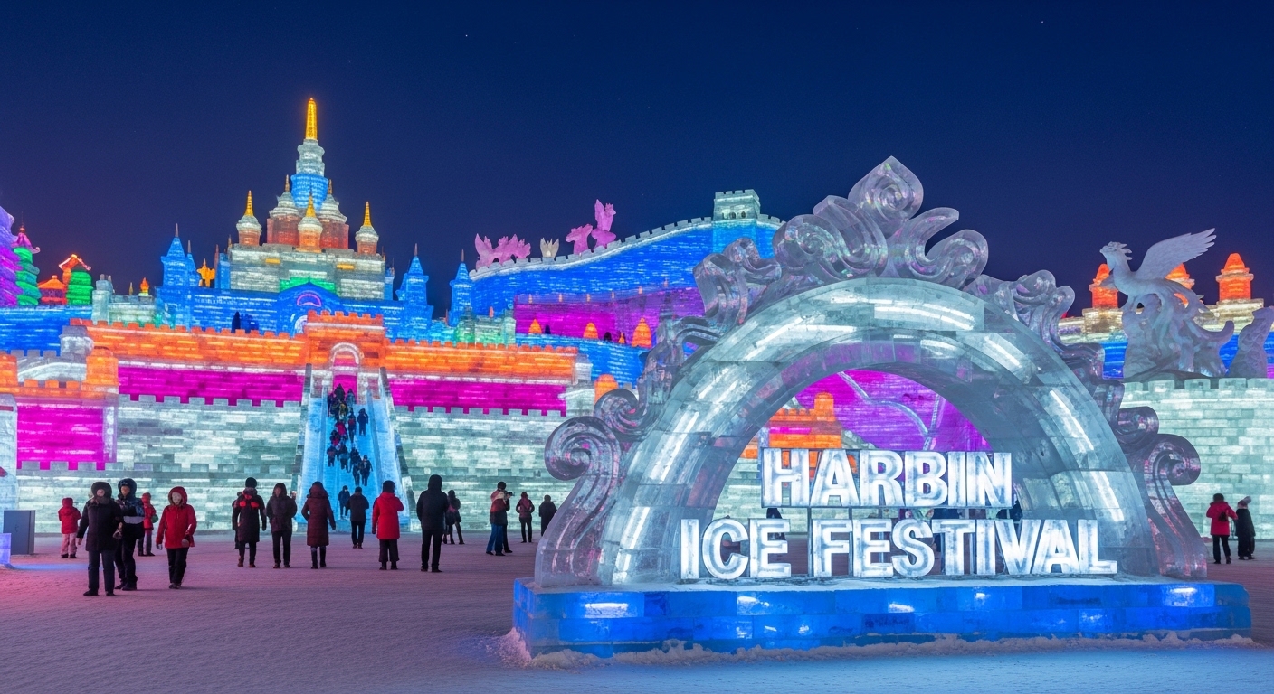 Harbin International Ice and Snow Festival: Illuminated Winter Wonderland with Grand Sculptures - Feature Image Jan 115